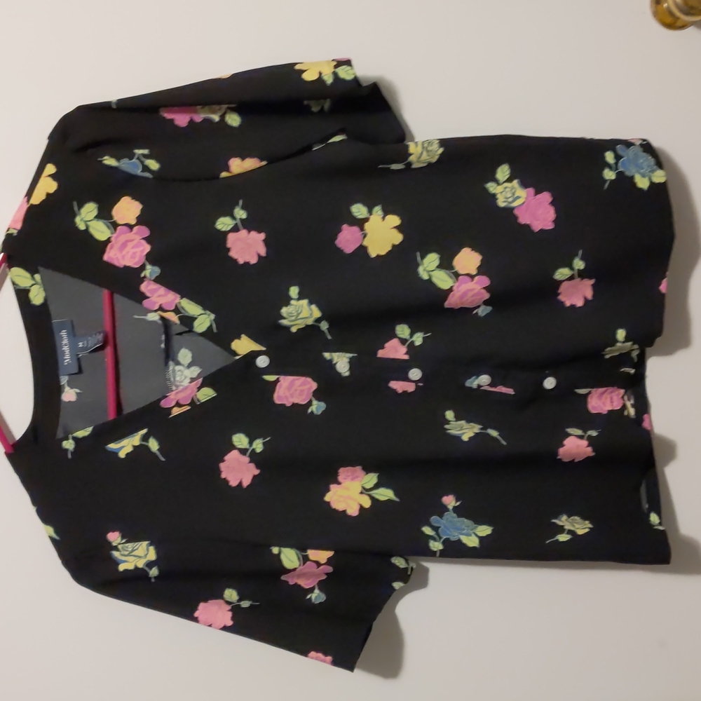 Modcloth | Floral Blouse NWOT